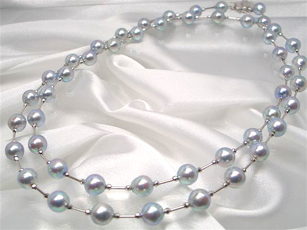 あこや真珠 ネックレス黒&グレー | 三重県真珠加工販売協同組合【MPO】